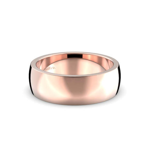 Festive Firenze Heavy kihlasormus 7,0 mm punakulta