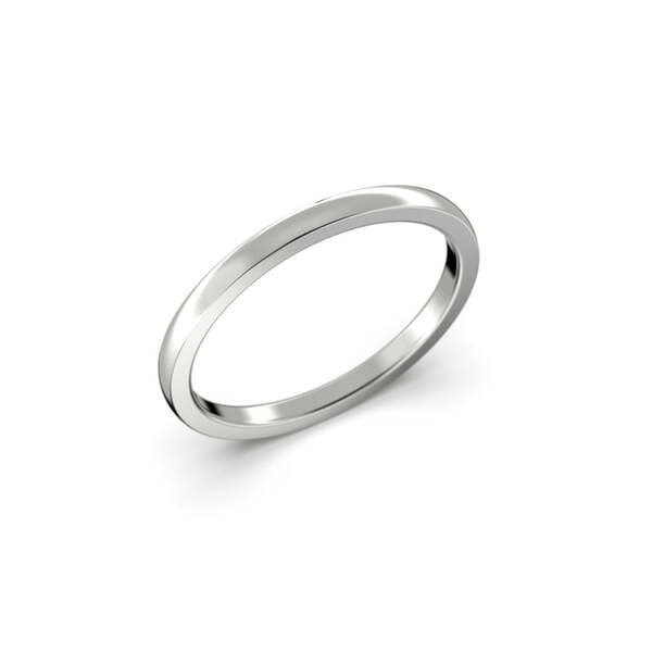 Festive Firenze Medium kihlasormus 1,7 mm valkokulta