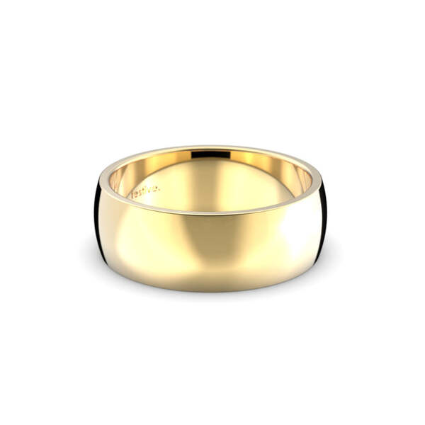 Festive Firenze Medium kihlasormus 7,0 mm keltakulta