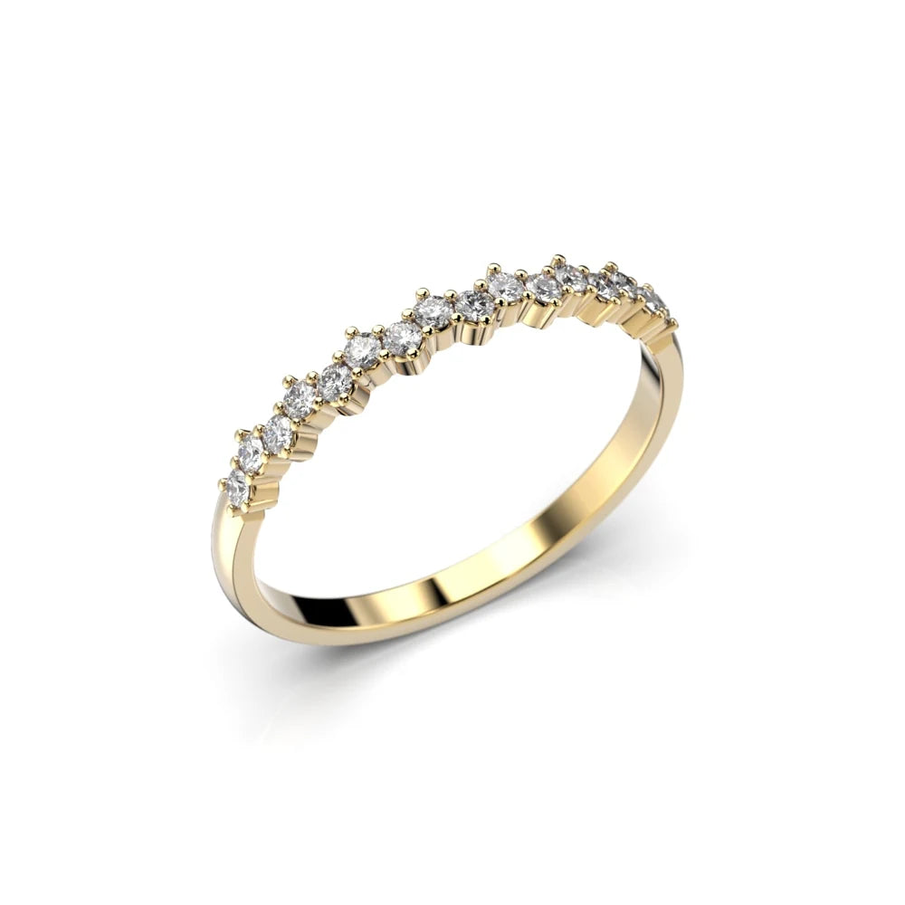 Festive Greta 0,16 ct timanttisormus keltakulta – tuotekuva 1