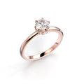 Festive Heidi Hidden Halo 0,60 ct timanttisormus punakulta