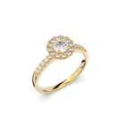 Festive Isabella 0,52 ct timanttisormus keltakulta