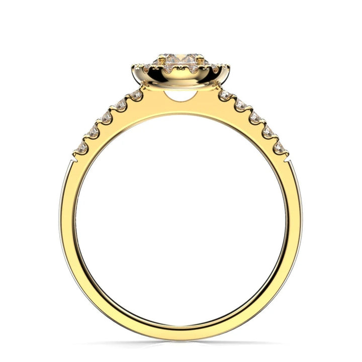 Festive Isabella 0,52 ct timanttisormus keltakulta – tuotekuva 3