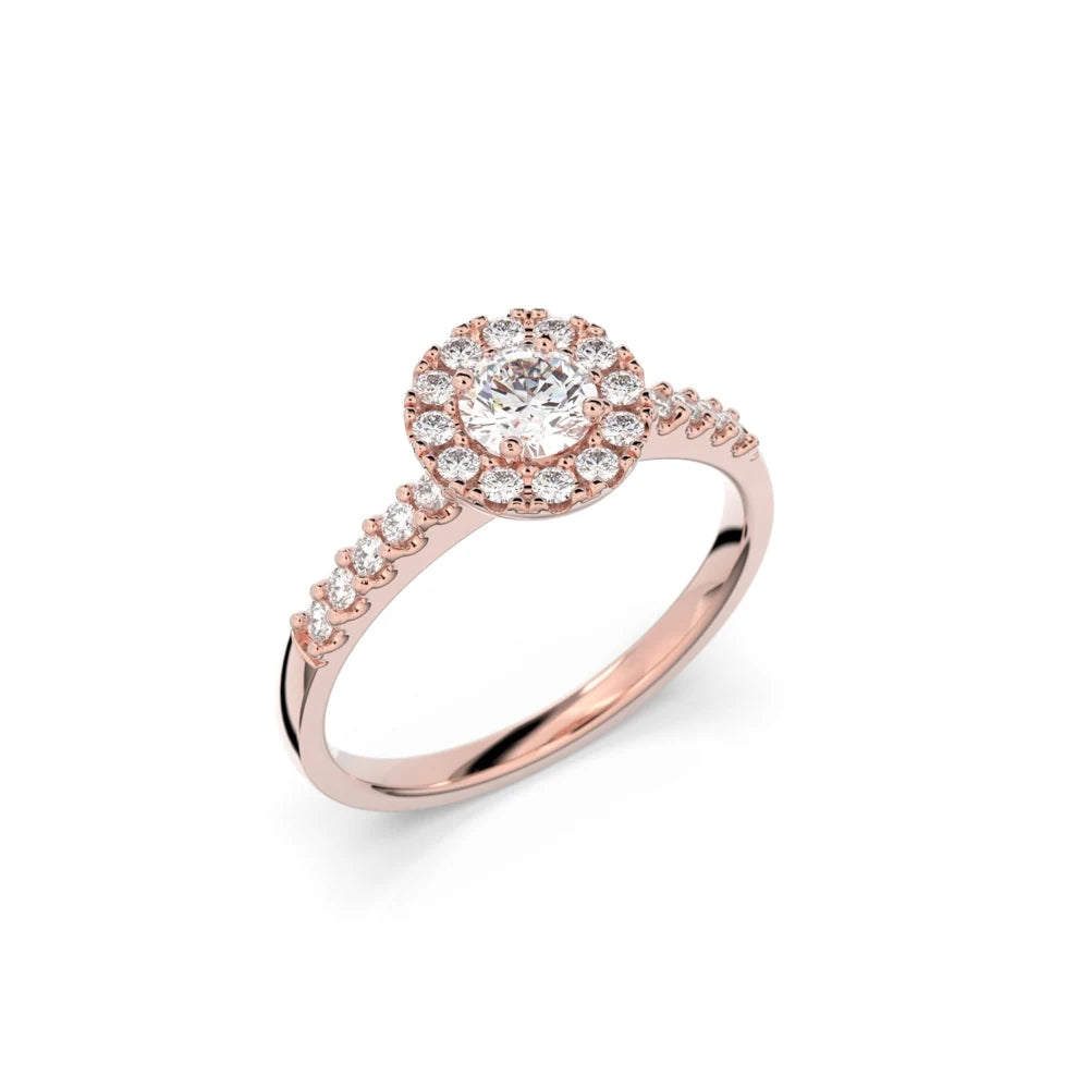 Festive Isabella 0,52 ct timanttisormus punakulta – tuotekuva 1