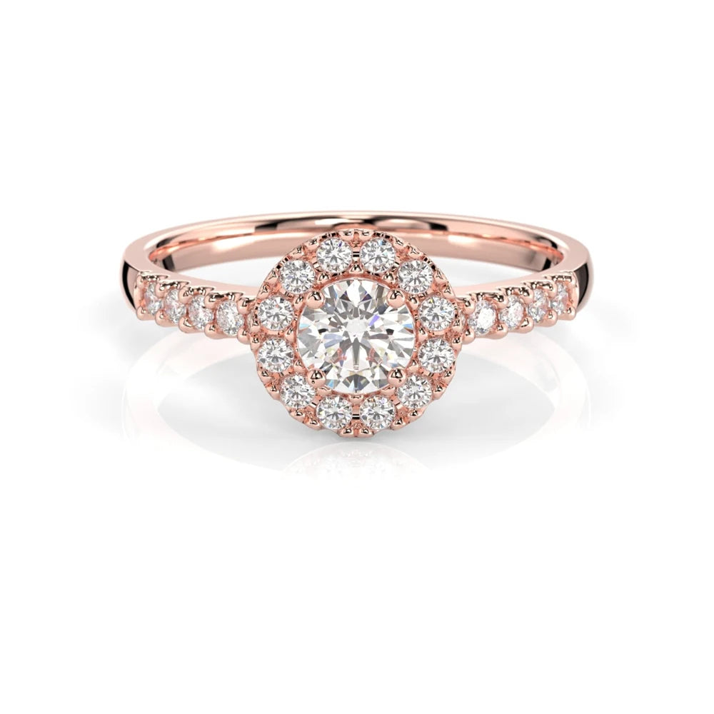 Festive Isabella 0,52 ct timanttisormus punakulta – tuotekuva 2