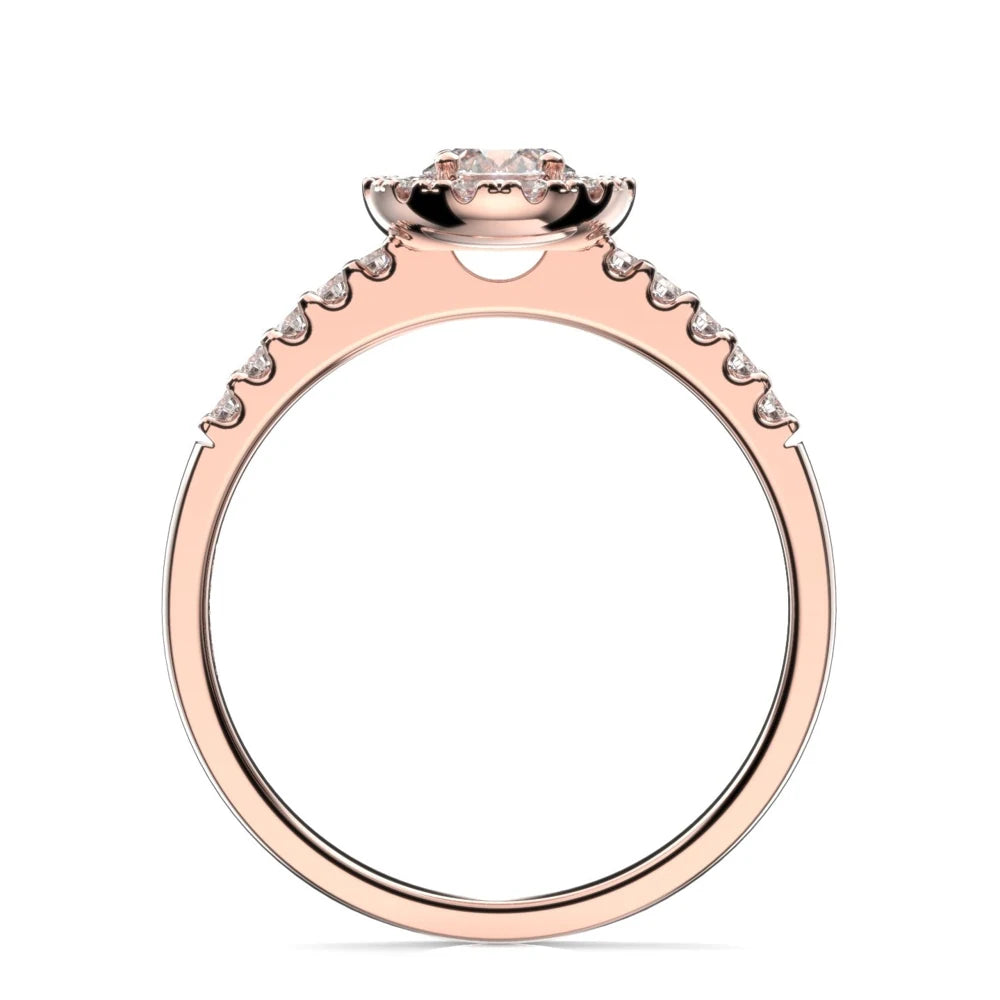 Festive Isabella 0,52 ct timanttisormus punakulta – tuotekuva 3