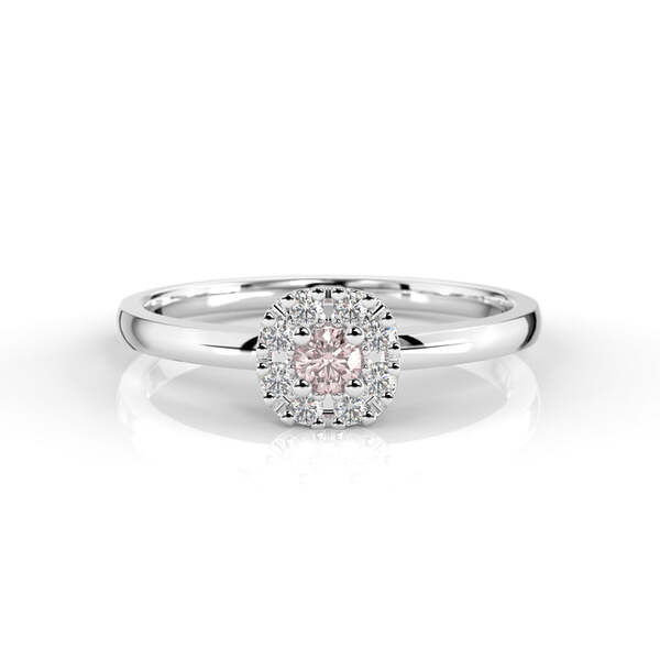 Festive Jasmin morganiitti-timanttisormus 0,08 ct
