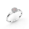 Festive Jasmin morganiitti-timanttisormus 0,08 ct
