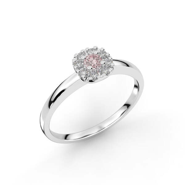 Festive Jasmin morganiitti-timanttisormus 0,08 ct