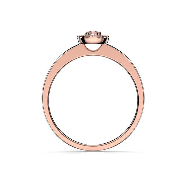 Festive Jasmin morganiitti-timanttisormus 0,08 ct