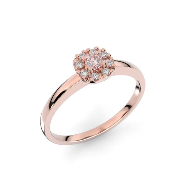 Festive Jasmin morganiitti-timanttisormus 0,08 ct