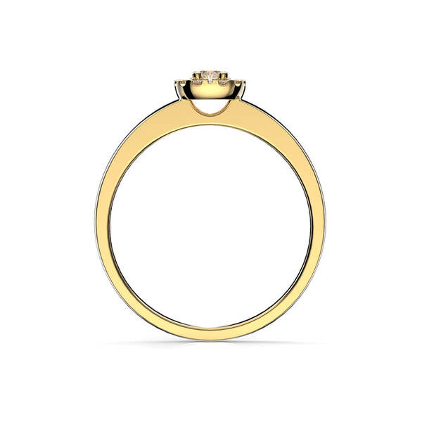 Festive Jasmin timanttisormus 0,15 ct keltakulta