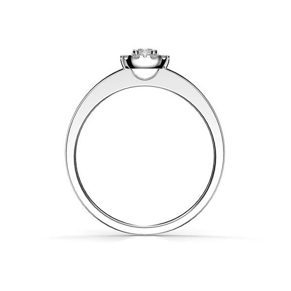 Festive Jasmin timanttisormus 0,15 ct valkokulta