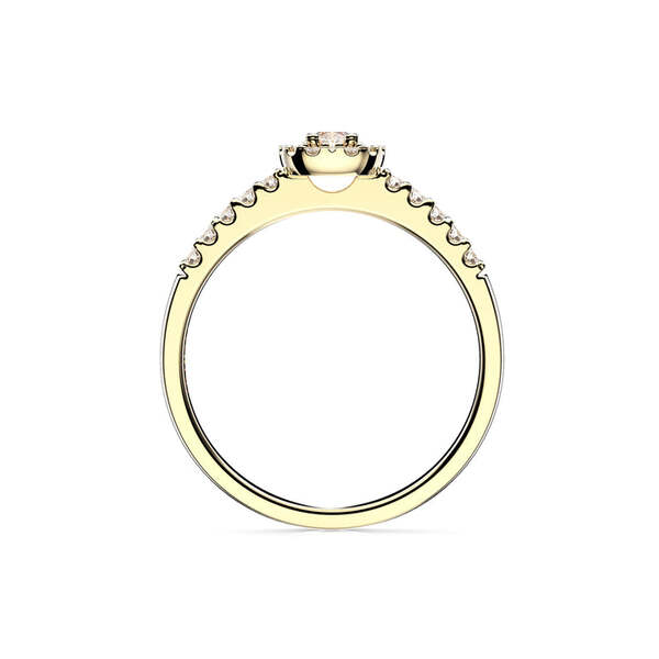 Festive Jasmin timanttisormus 0,25 ct keltakulta