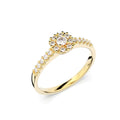 Festive Jasmin timanttisormus 0,25 ct keltakulta