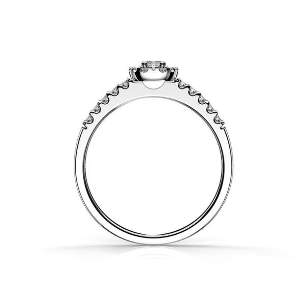 Festive Jasmin timanttisormus 0,25 ct valkokulta