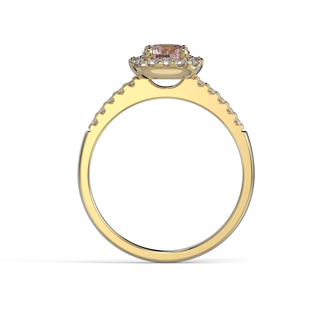 Festive Jemina morganiitti-timanttisomus 0,26 ct keltakulta Festive