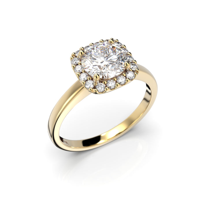 Festive Jennifer timanttisormus keltakulta 1,16 ct