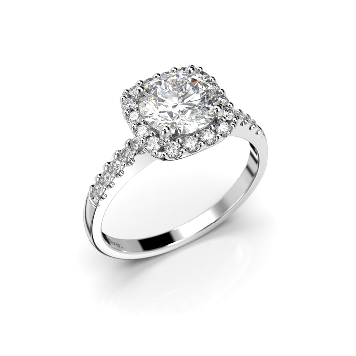 Festive Jennifer timanttisormus valkokulta 1,26 ct