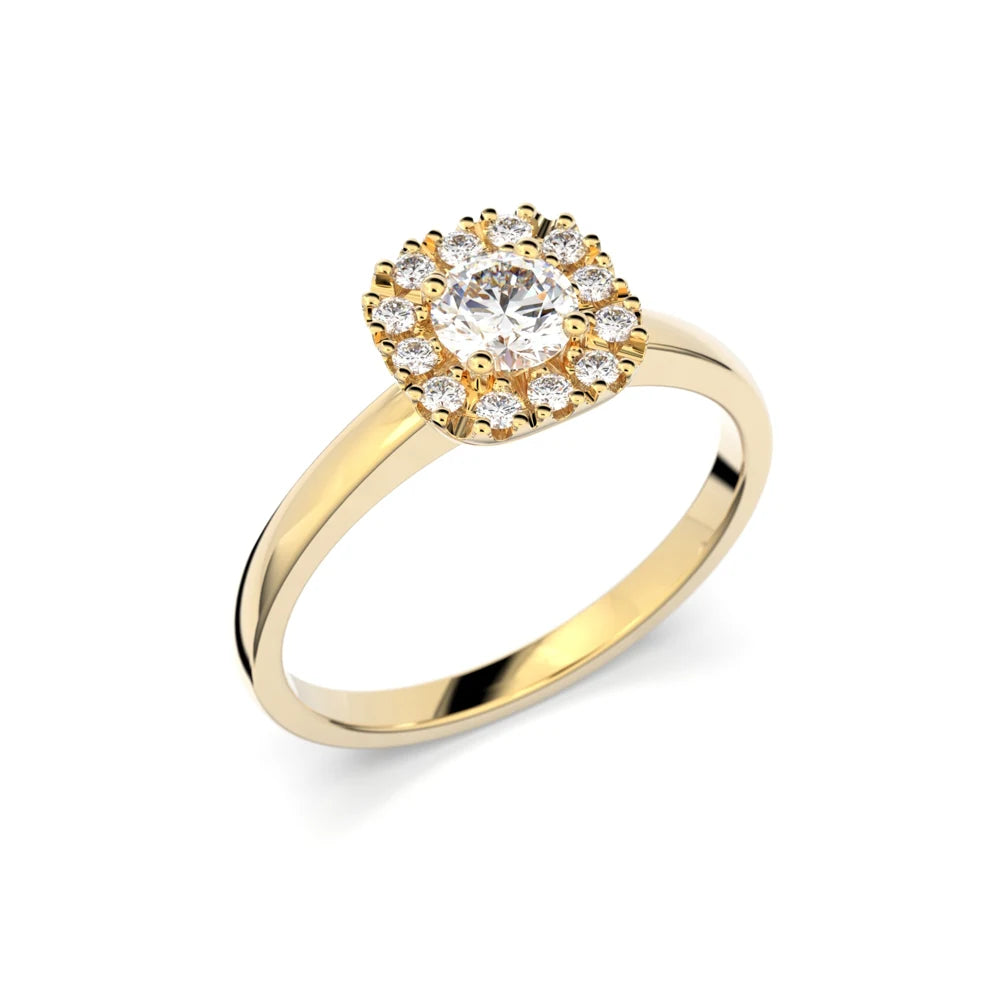 Festive Josefiina 0,42 ct timanttisormus keltakulta – tuotekuva 1