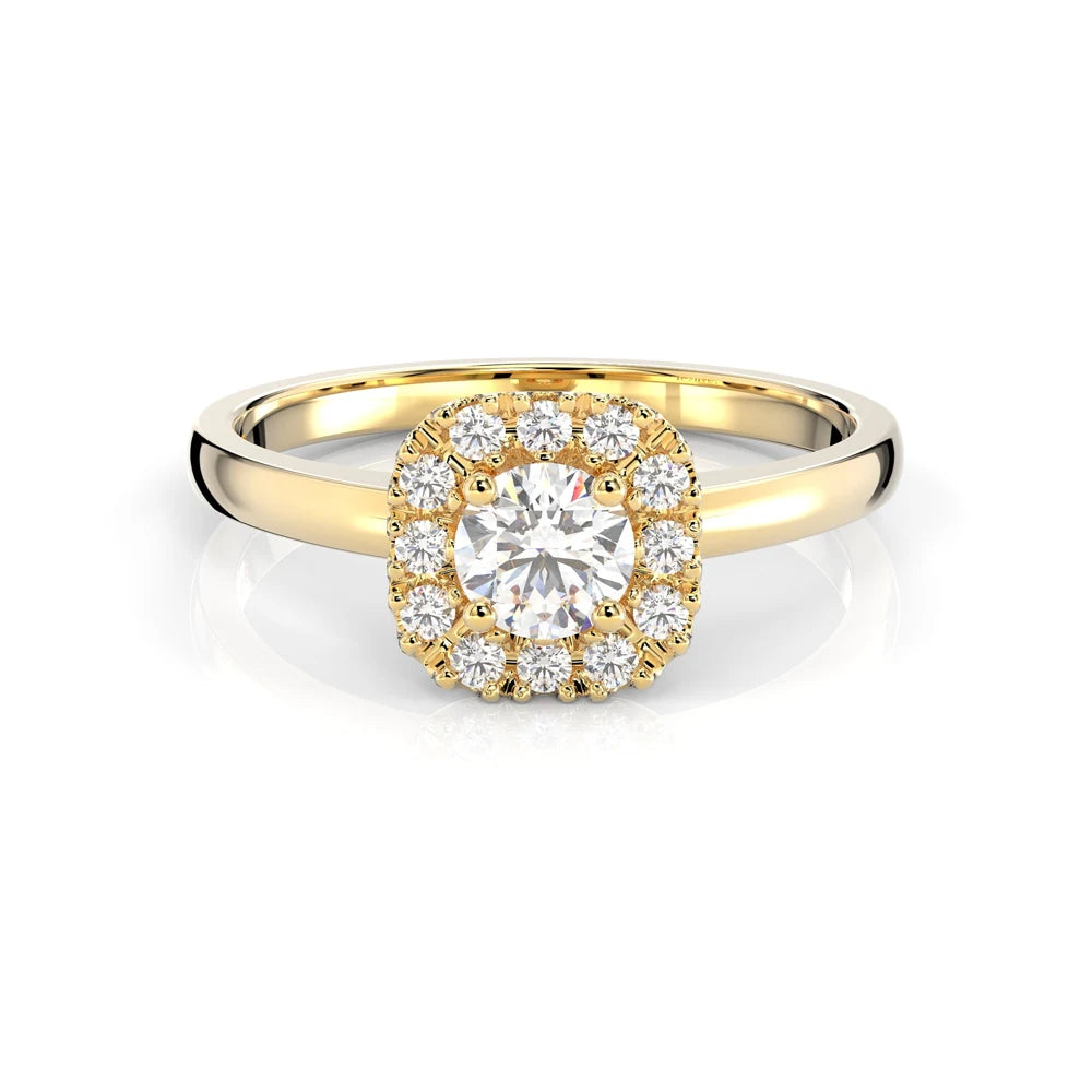 Festive Josefiina 0,42 ct timanttisormus keltakulta – tuotekuva 2