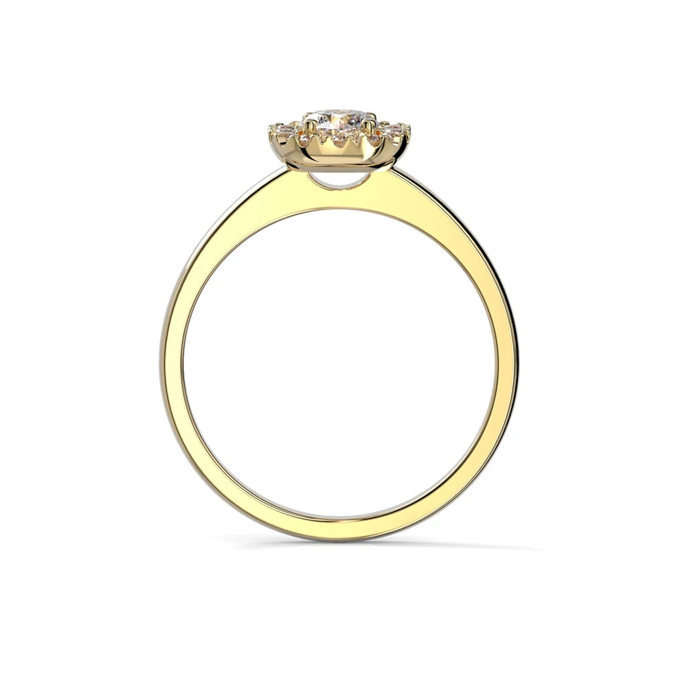 Festive Josefiina 0,42 ct timanttisormus keltakulta – tuotekuva 3