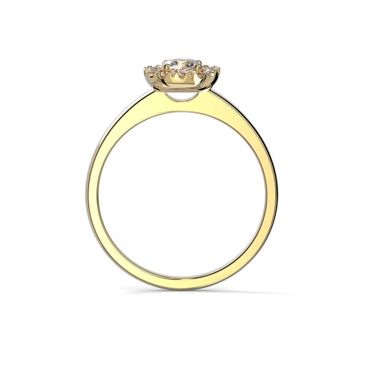 Festive Josefiina 0,42 ct timanttisormus keltakulta – tuotekuva 3