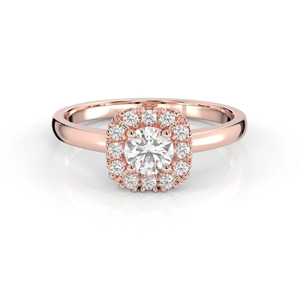Festive Josefiina 0,42 ct timanttisormus punakulta – tuotekuva 2