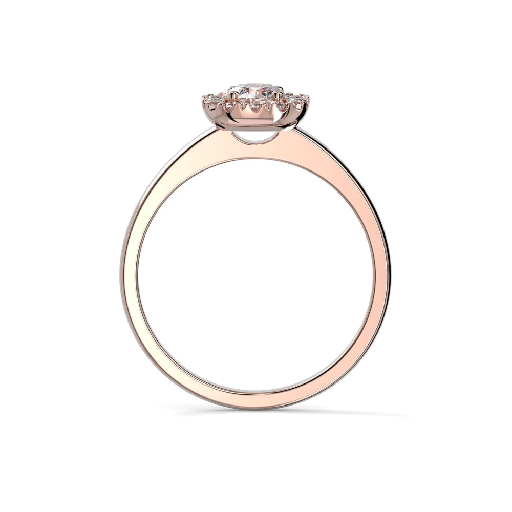 Festive Josefiina 0,42 ct timanttisormus punakulta – tuotekuva 3