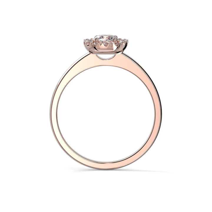 Festive Josefiina 0,42 ct timanttisormus punakulta – tuotekuva 3