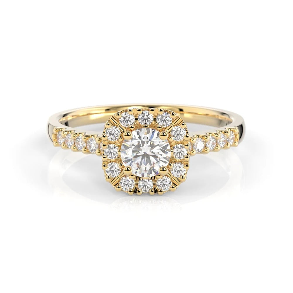 Festive Josefiina 0,52 ct timanttisormus keltakulta – tuotekuva 2