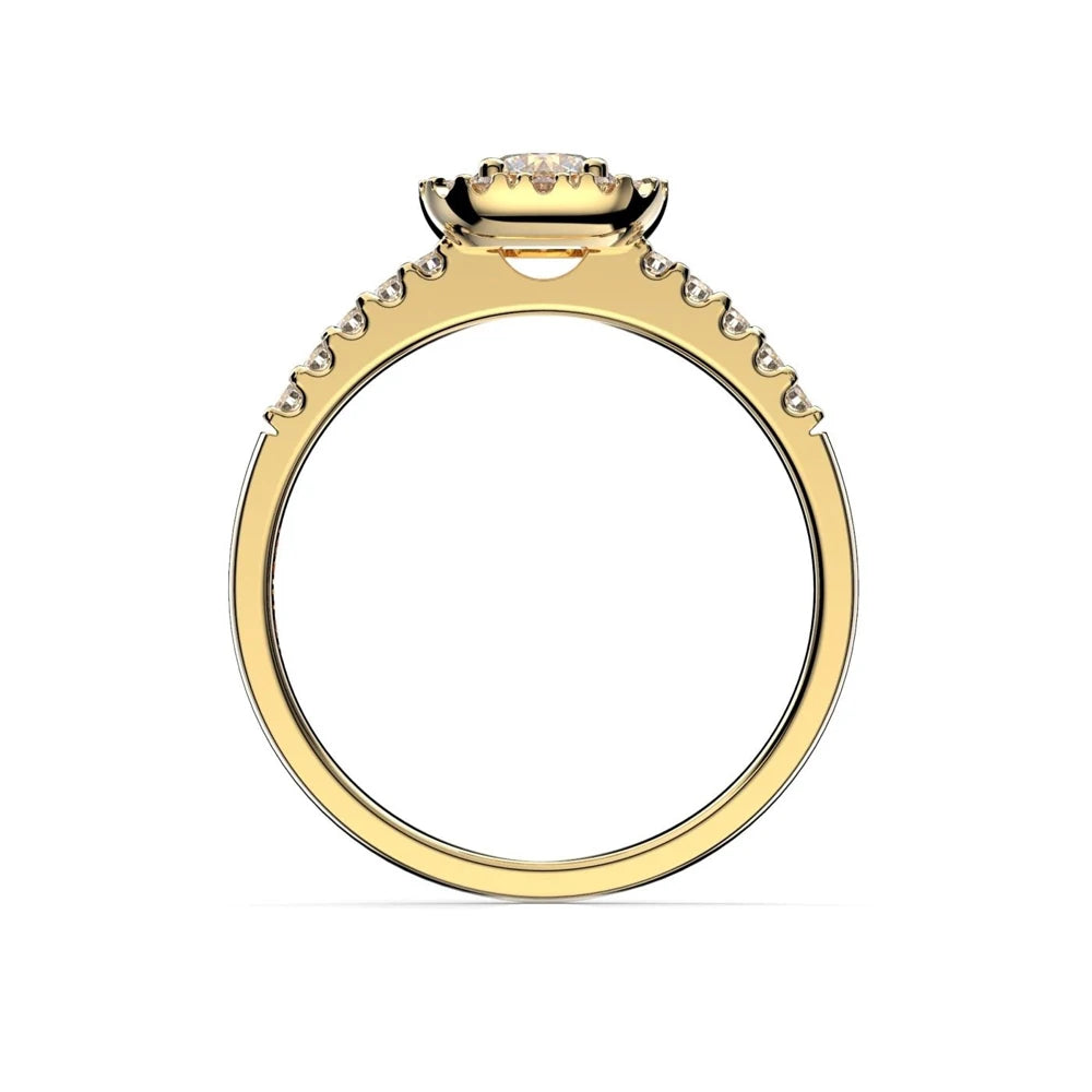 Festive Josefiina 0,52 ct timanttisormus keltakulta – tuotekuva 3