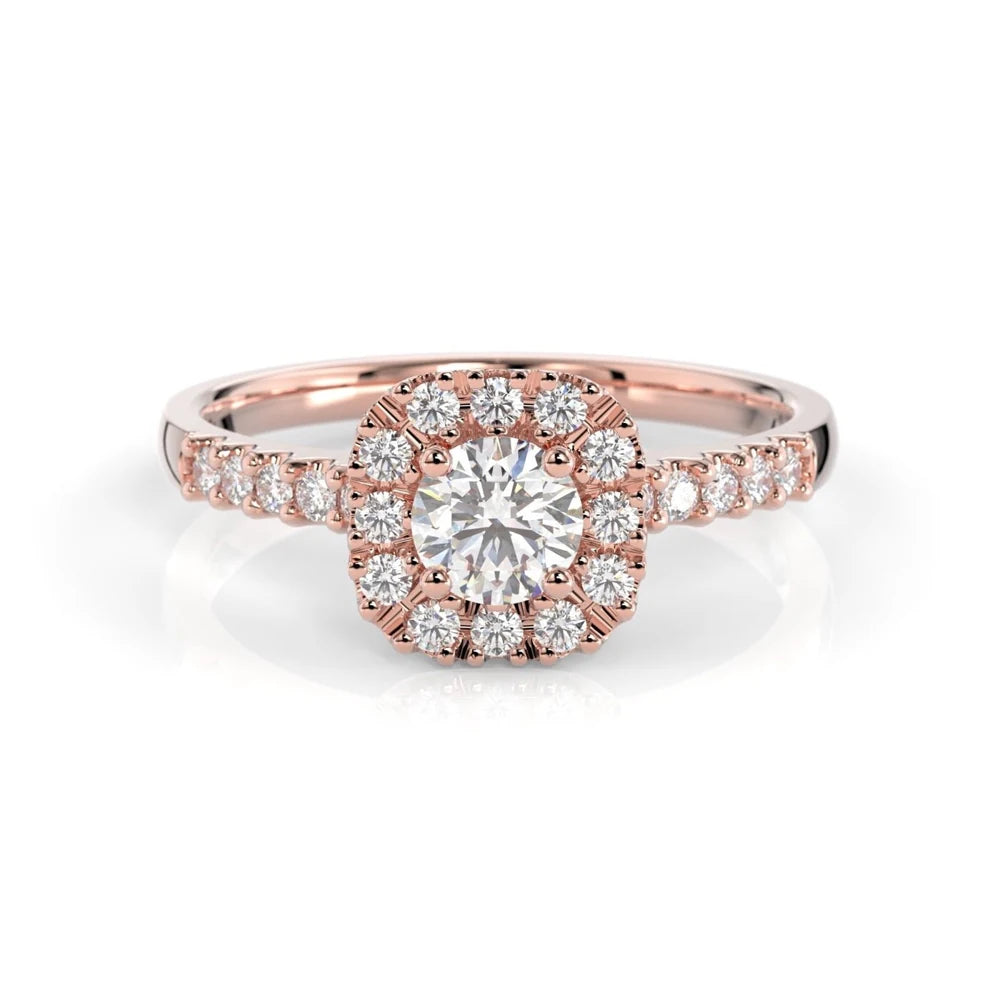 Festive Josefiina 0,52 ct timanttisormus punakulta – tuotekuva 2