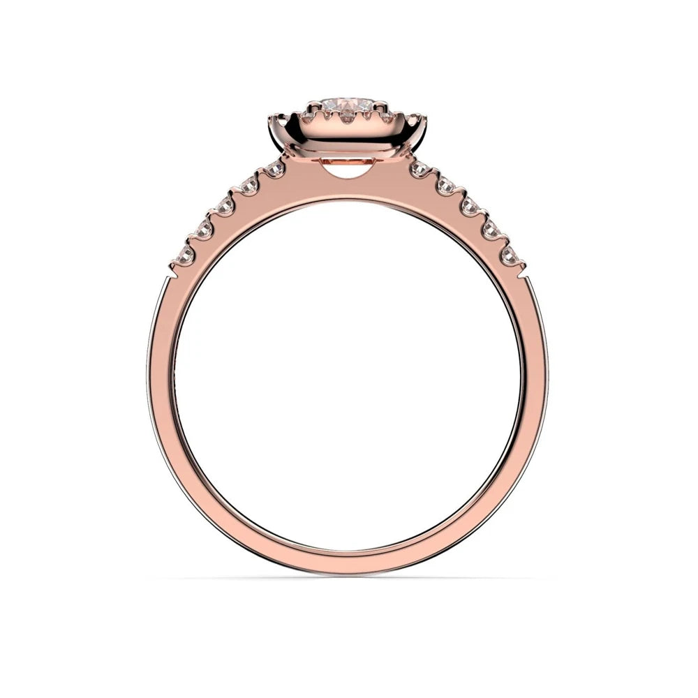 Festive Josefiina 0,52 ct timanttisormus punakulta – tuotekuva 3