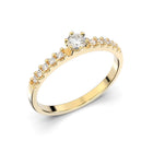 Festive Julie 0,22 ct timanttisormus keltakulta
