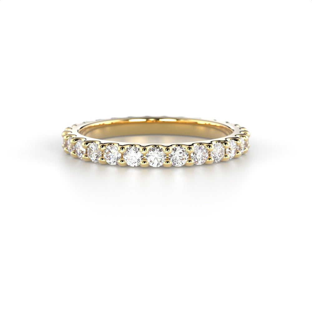 Festive Juliette allianssisormus 0,84 ct keltakulta edestä