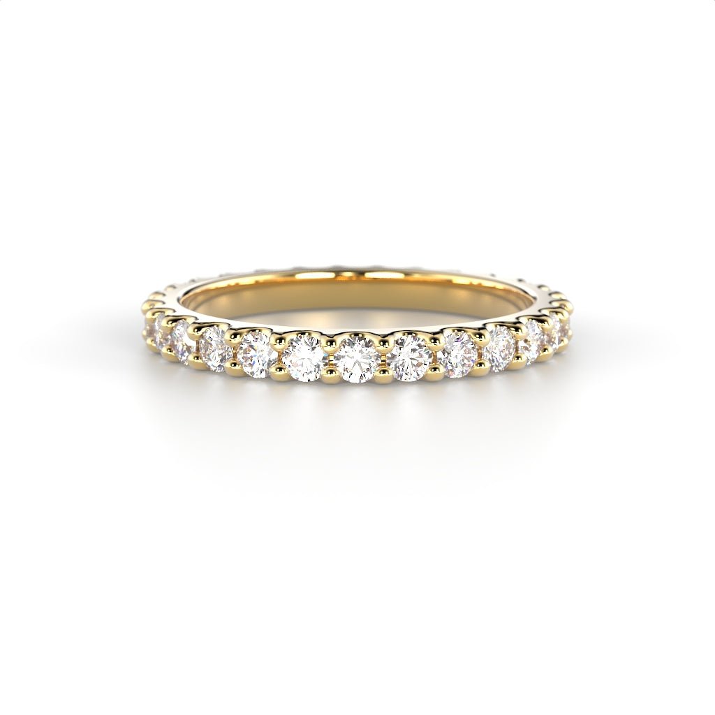 Festive Juliette allianssisormus 0,84 ct keltakulta edestä