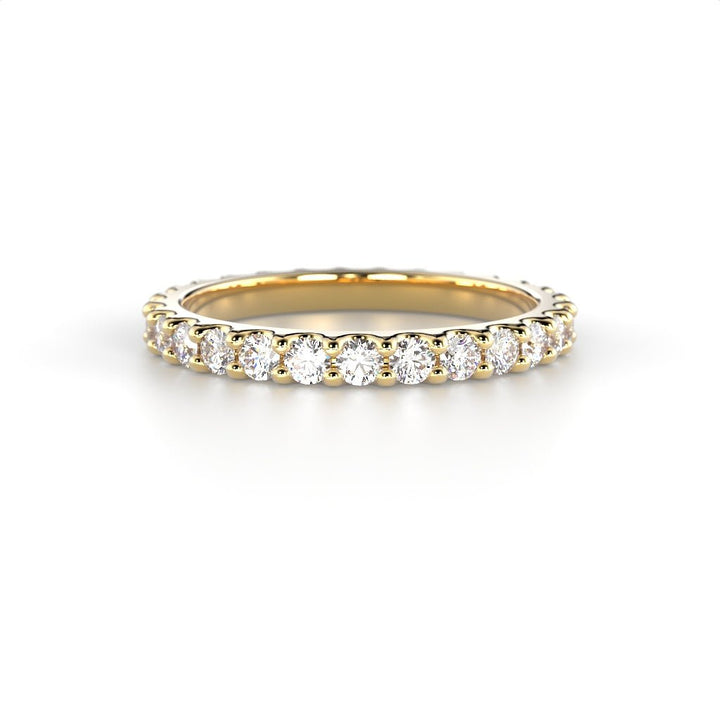 Festive Juliette allianssisormus 0,84 ct keltakulta edestä