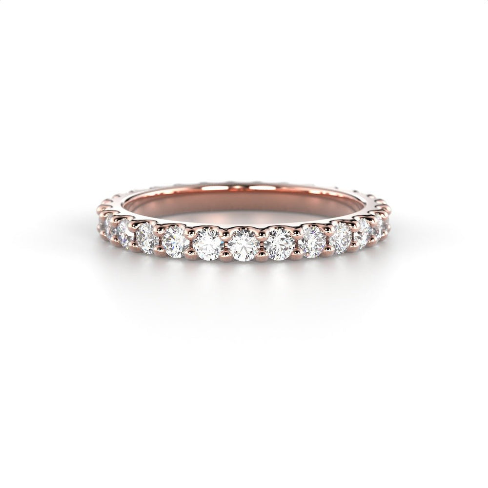Festive Juliette allianssisormus 0,84 ct punakulta edestä