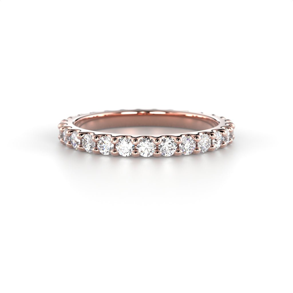 Festive Juliette allianssisormus 0,84 ct punakulta edestä