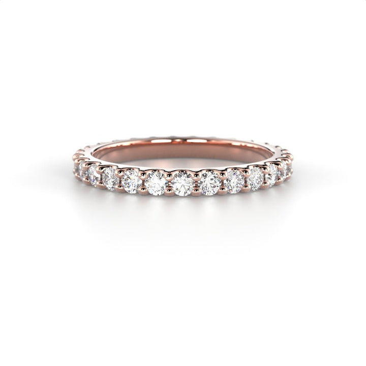 Festive Juliette allianssisormus 0,84 ct punakulta edestä