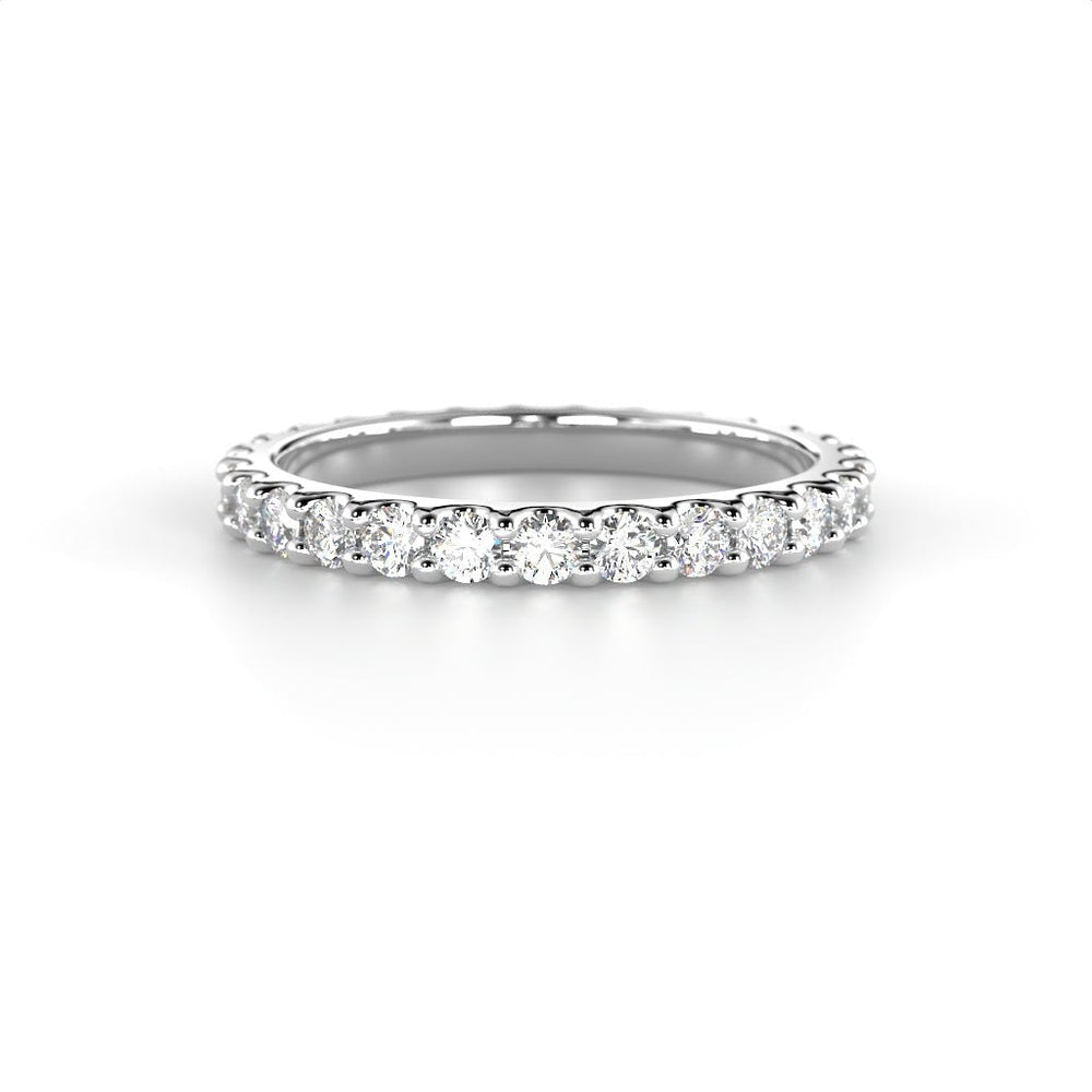 Festive Juliette allianssisormus 0,84 ct valkokulta edestä