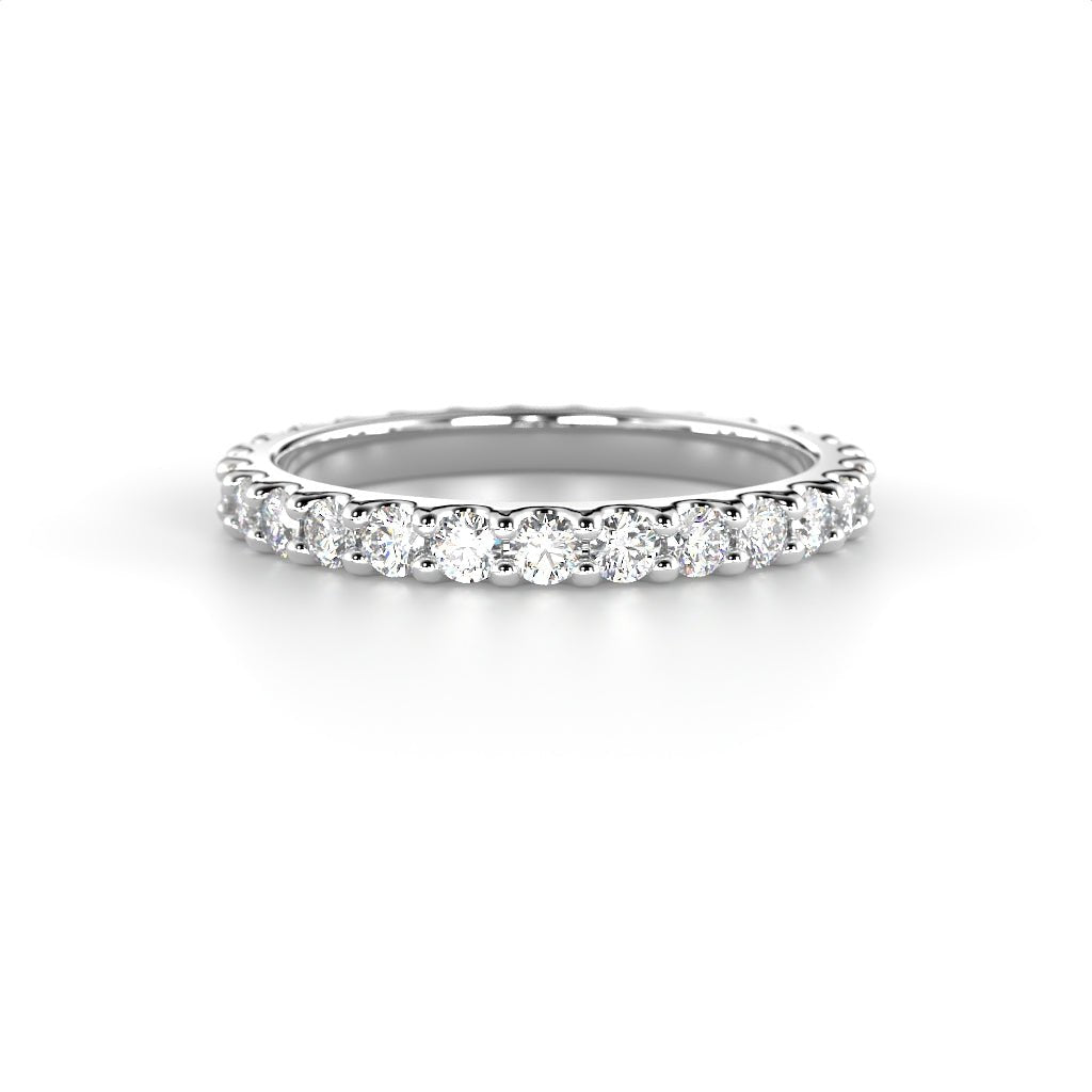 Festive Juliette allianssisormus 0,84 ct valkokulta edestä