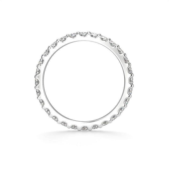 Festive Juliette allianssisormus 0,84 ct valkokulta sivulta
