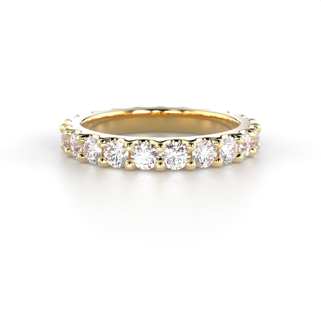 Festive Juliette allianssisormus 1,54 ct keltakulta edestä