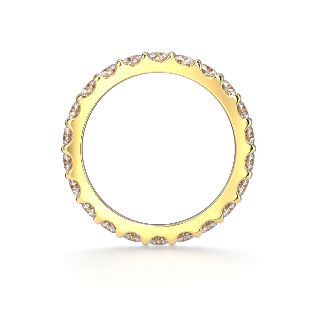 Festive Juliette allianssisormus 1,54 ct keltakulta sivulta