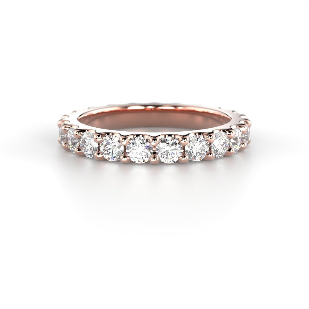Festive Juliette allianssisormus 1,54 ct punakulta edestä