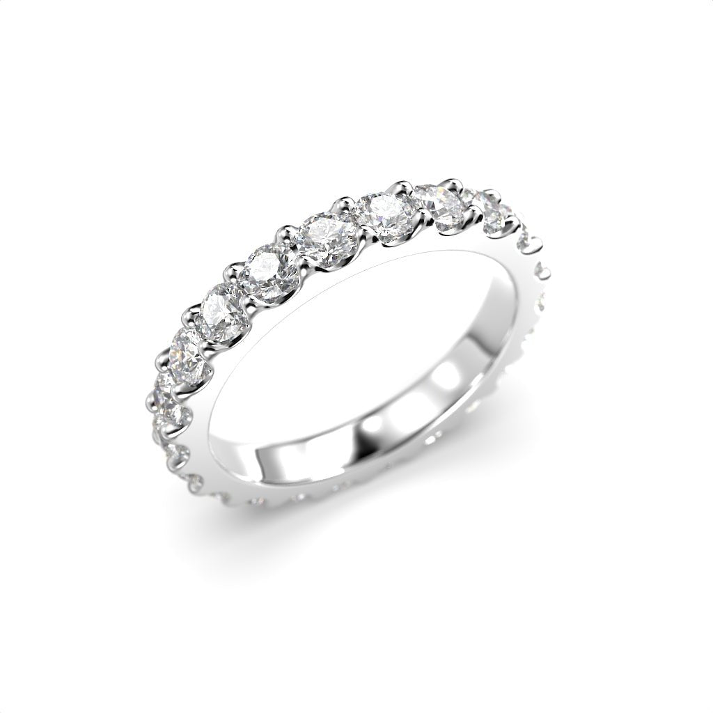 Festive Juliette allianssisormus 1,54 ct valkokulta