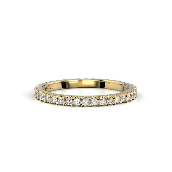 Festive Juliette allianssitimanttisormus 0,42 ct keltakulta