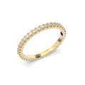 Festive Juliette Alliance Diamond Ring 0.42 ct Yellow Gold